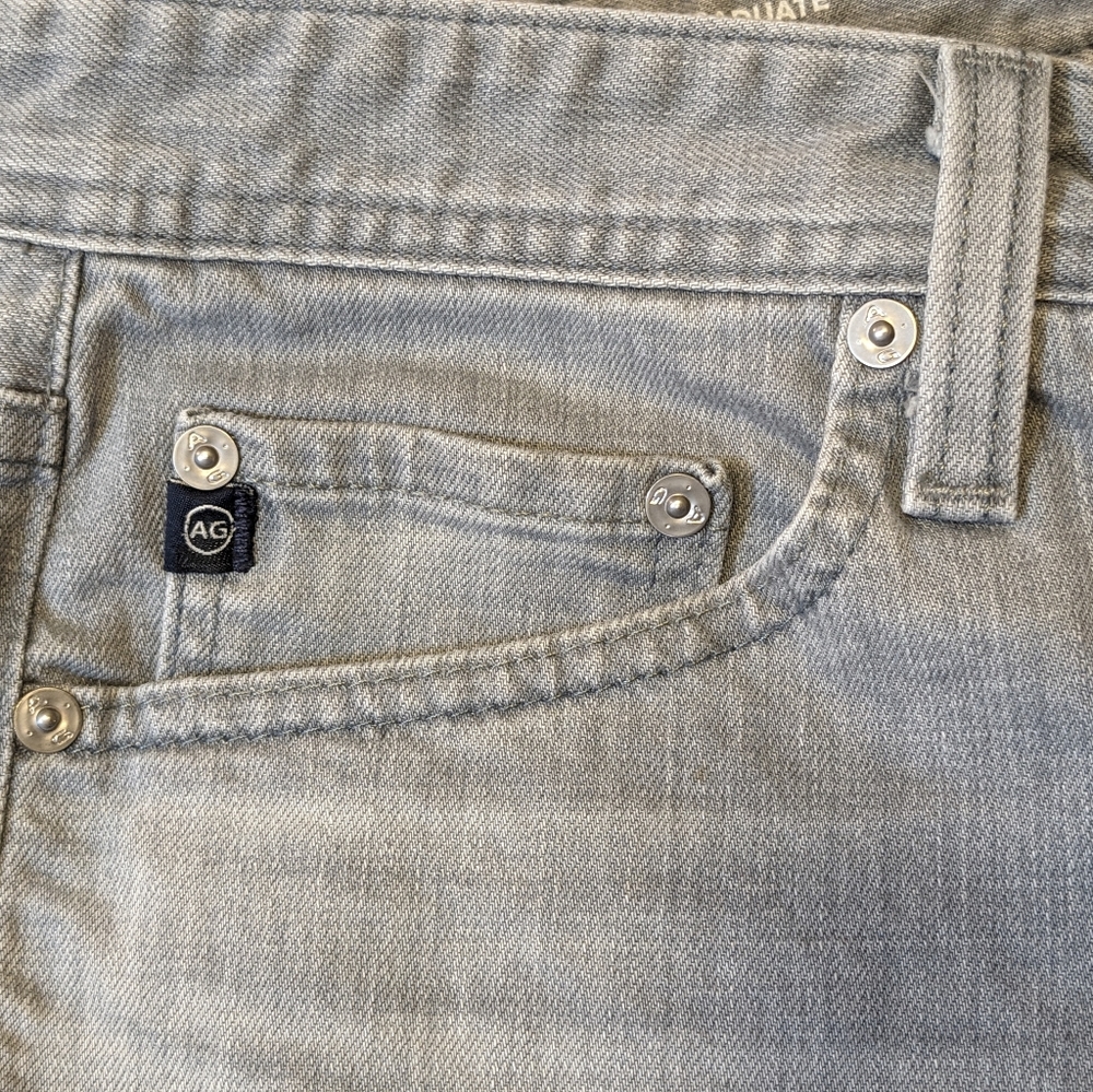 AG Adriano Goldschied - The Graduate - Tailored Leg Gray Pant- 31x34 MADE IN USA - Picture 9 of 16